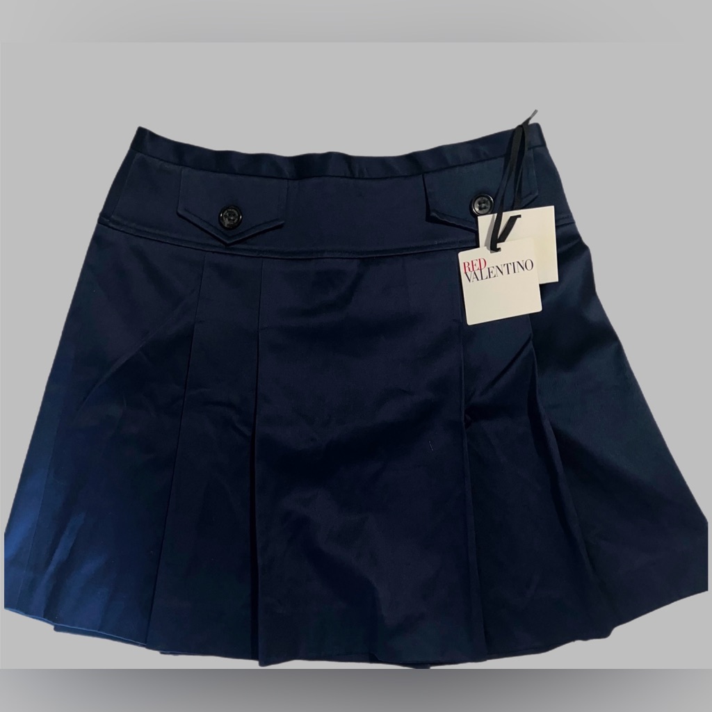 Red Valentino Navy Mini Skirt